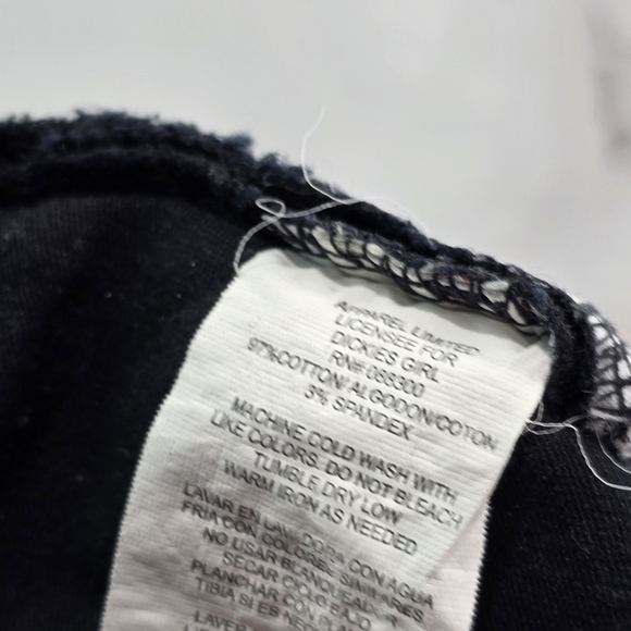 Dickies Jeans Women 9 X 30 Black Bootcut Flare Wide Y2K Pant Grunge Workwear - Picture 9 of 11